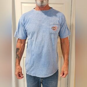 Harley-Davidson T-Shirt in Faded Blue  L